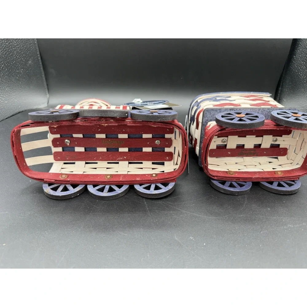 🇺🇸🚂 Longaberger 2026 Collectors Americana 2‑Pc USA Locomotive & Tender Car